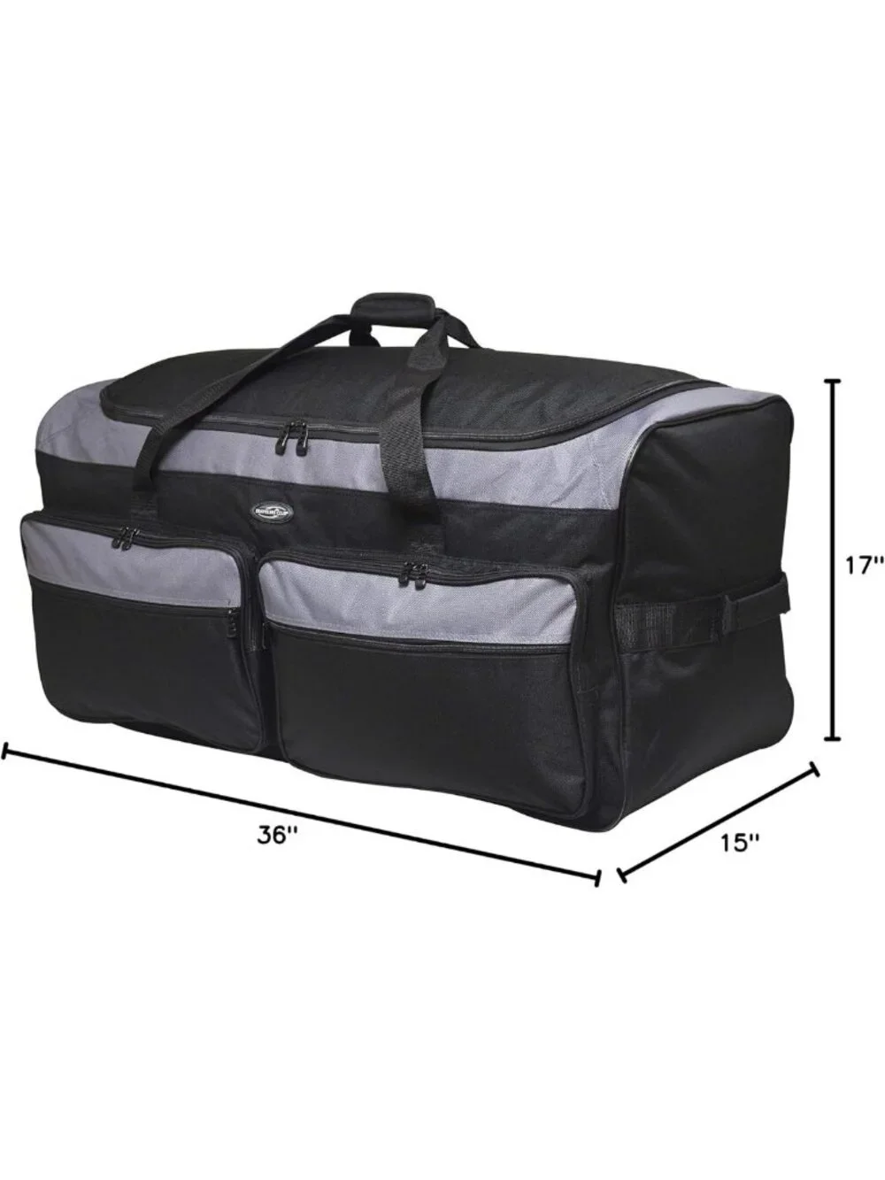 36” Rolling Duffel Bag - Lightweight, Durable, 3-Wheel Travel Luggage for